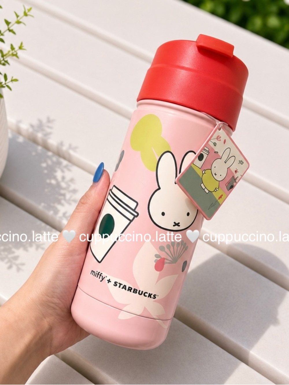 ✨NWT✨Starbucks x Miffy 2026 Limited Edition Pink Bunny Graphic SS Bottle Tumbler